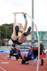 Caroline Adams wins the pole vault at the Scottish Championships, Scotstoun  Stadium, Glasgow.